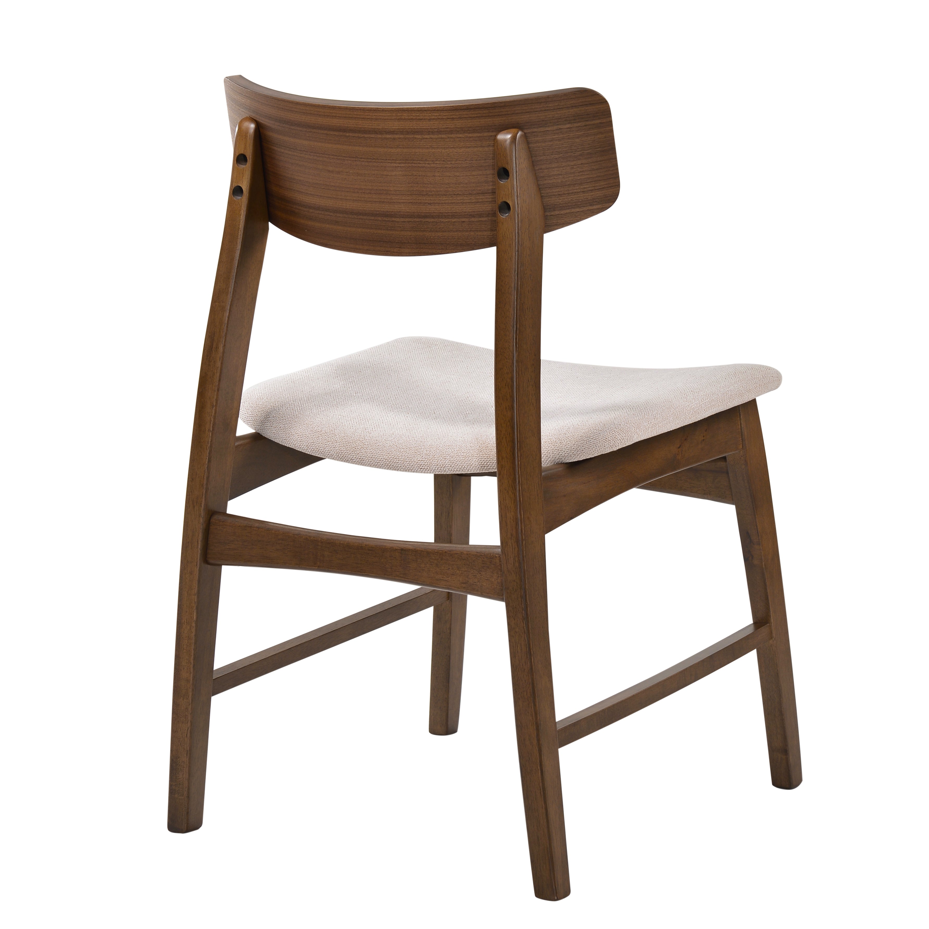 Chanel Dining Chair (Set of 2) - Walnut/Beige