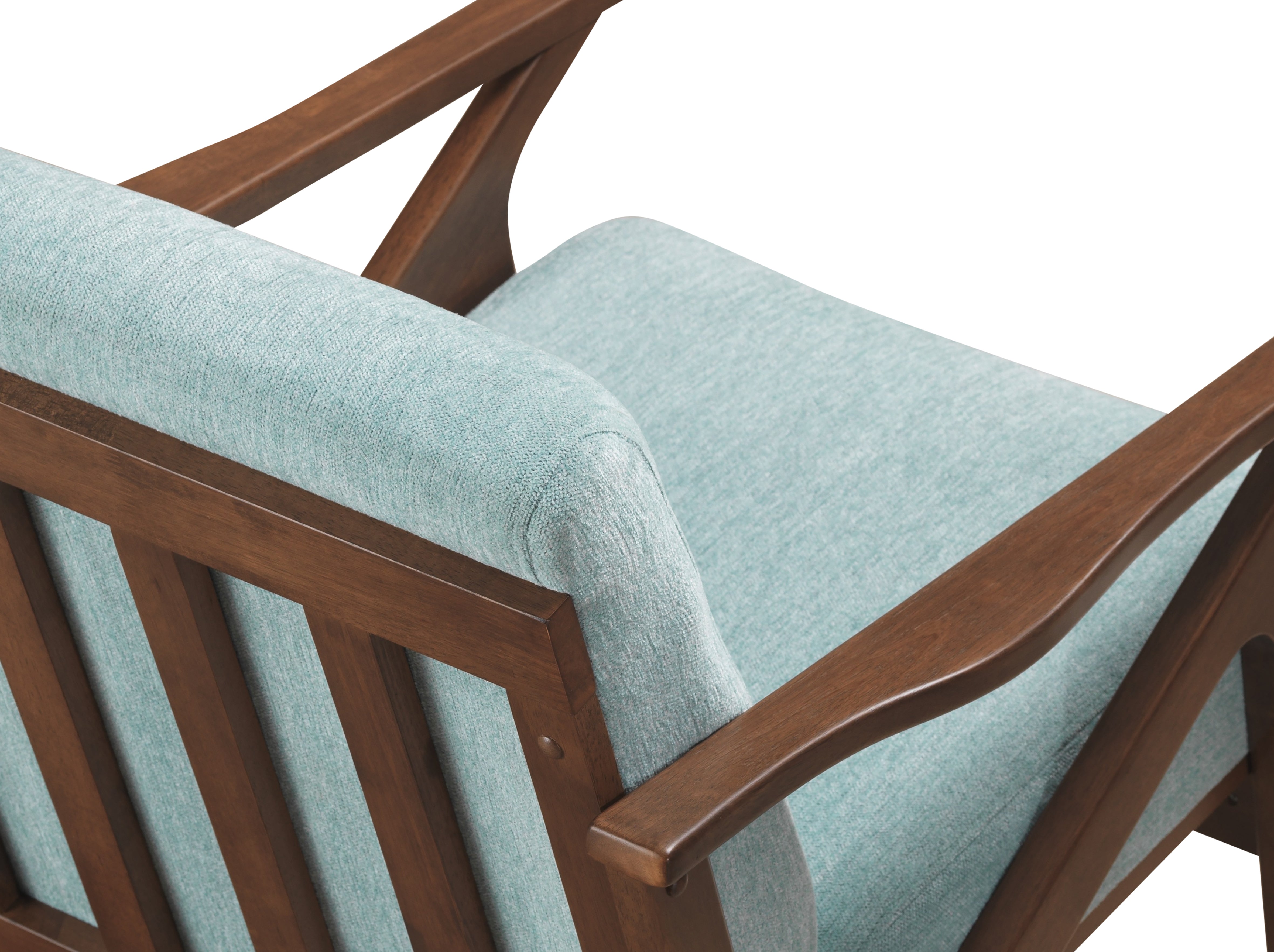 Zola Upholstered Accent Armchair - Mint
