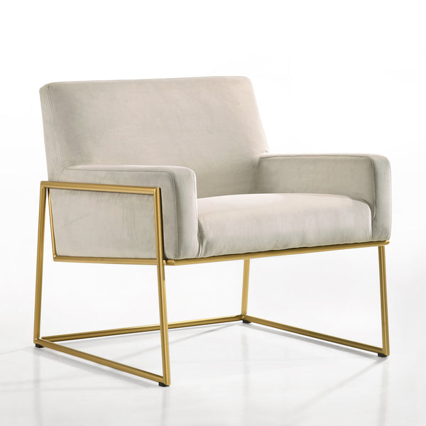 Milano Modern Upholstered Lounge Accent Chair, Abalone
