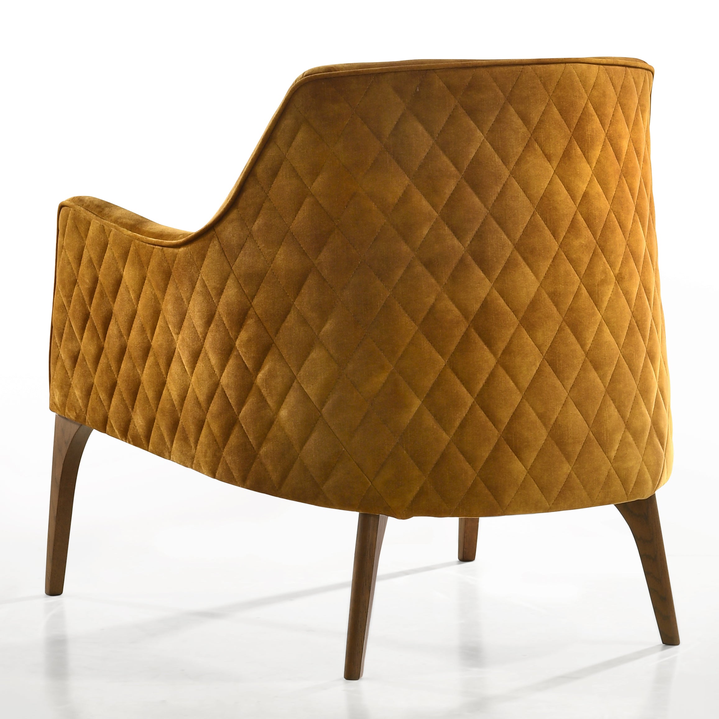 Jane Upholstered Lounge Accent Chair, Gold