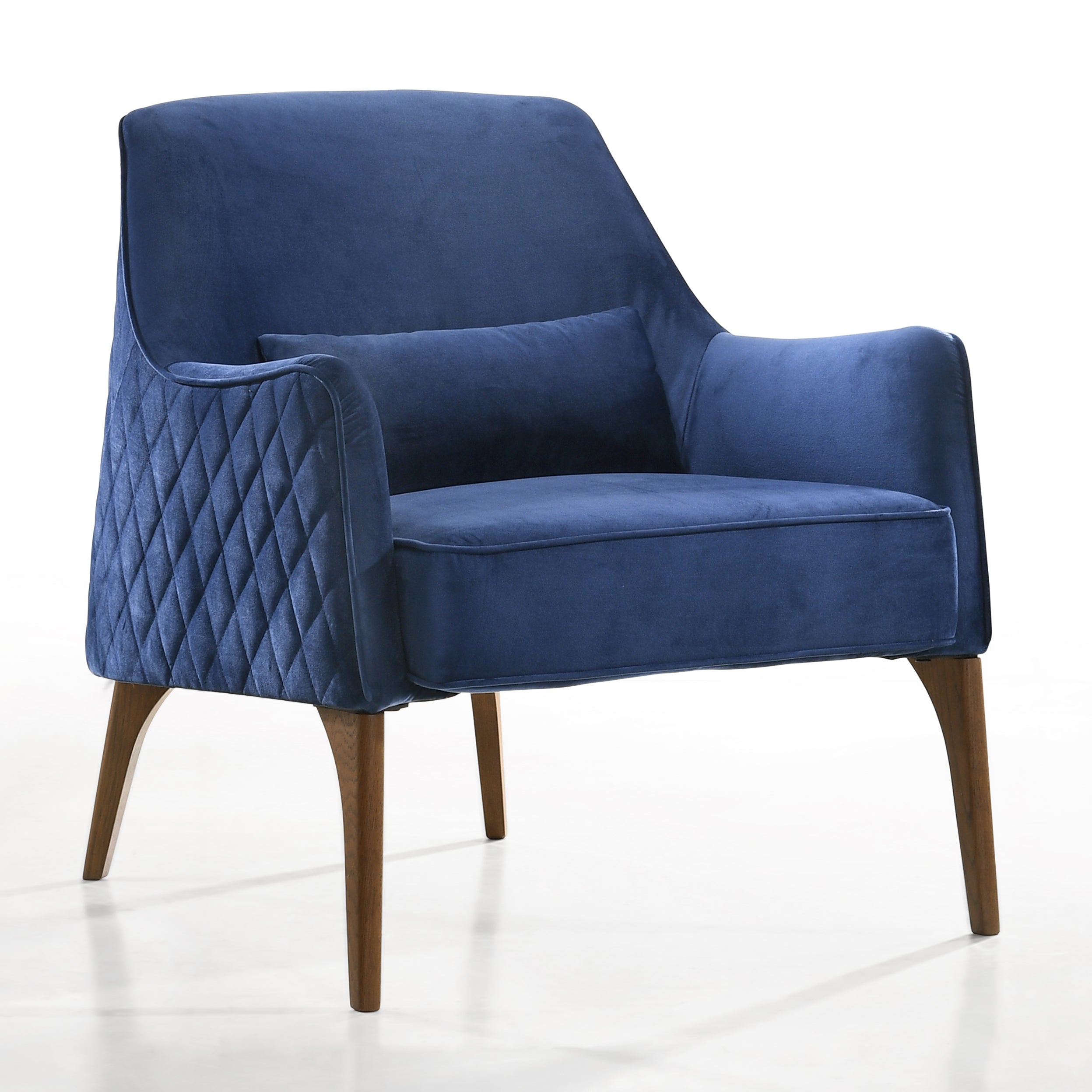 Jane Upholstered Lounge Accent Chair, Blue