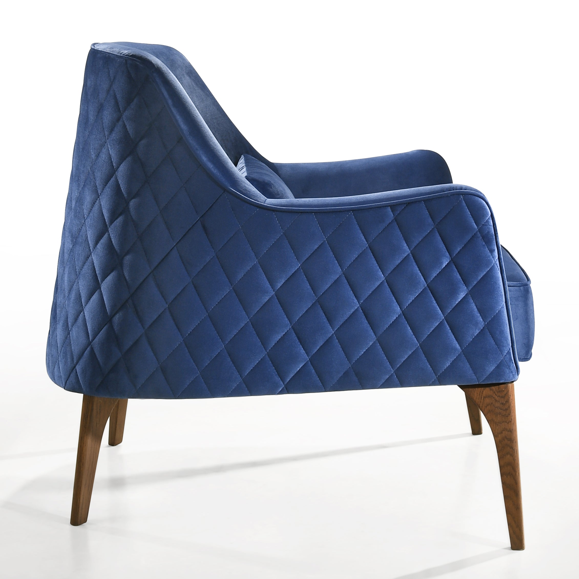 Jane Upholstered Lounge Accent Chair, Blue