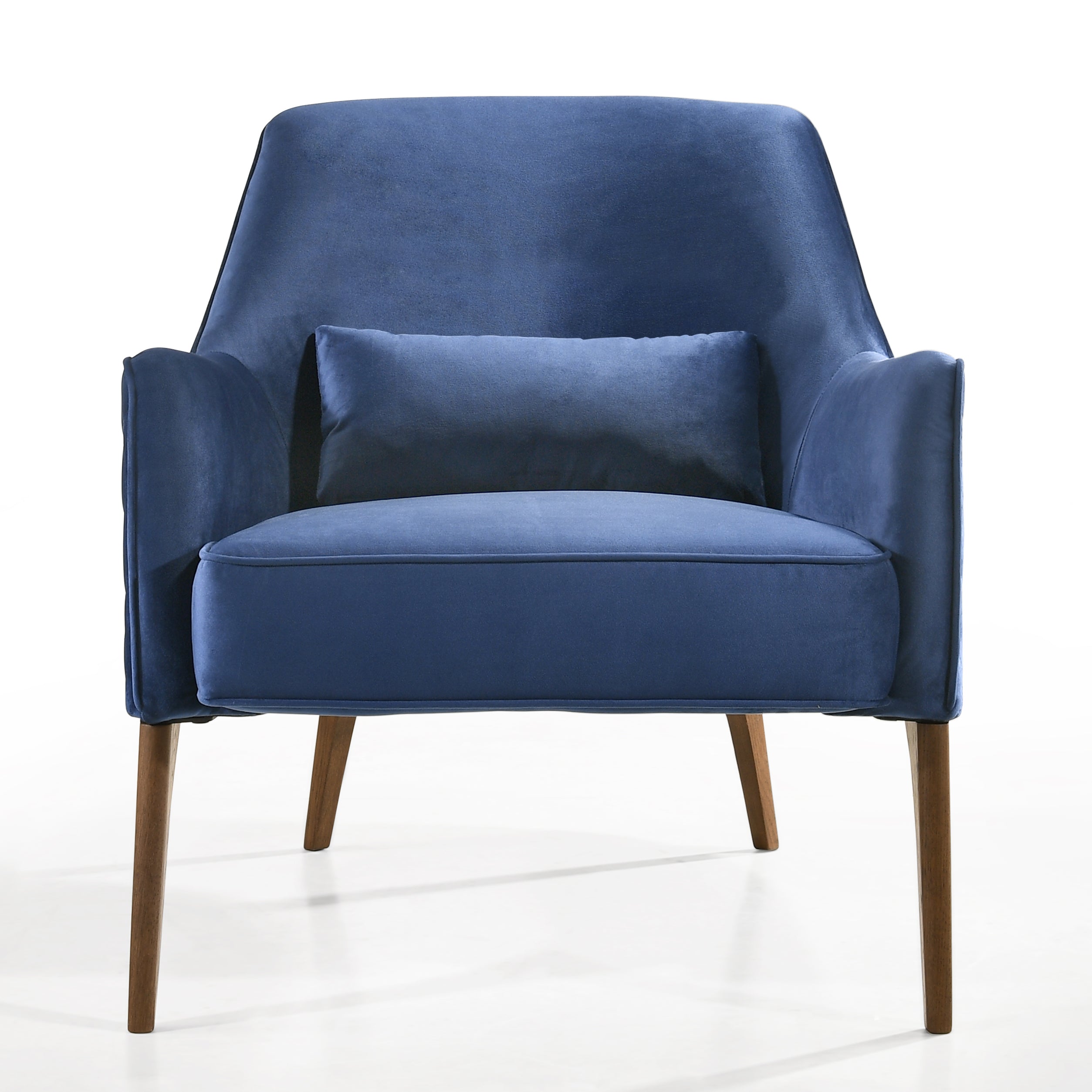 Jane Upholstered Lounge Accent Chair, Blue