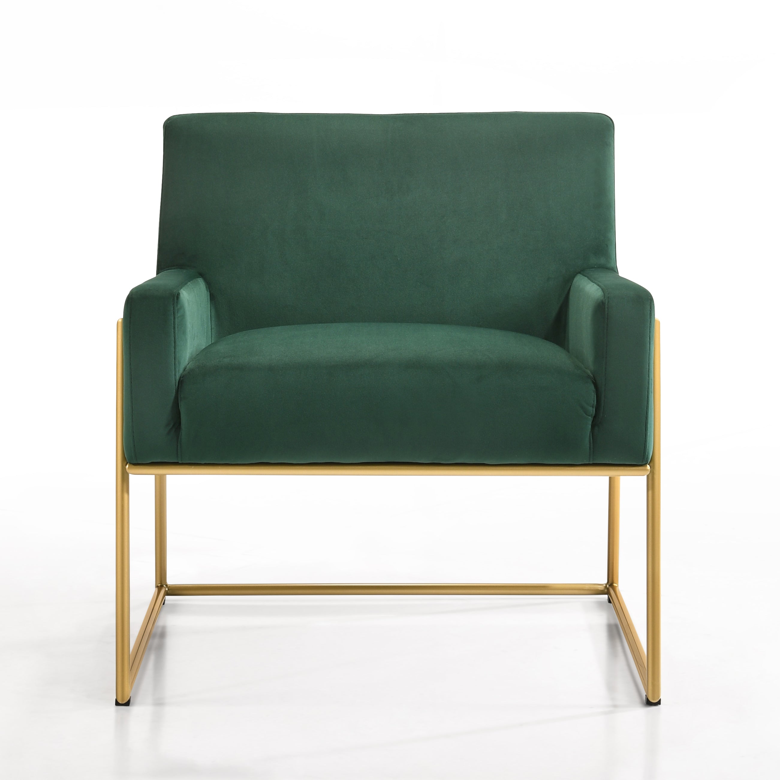 Milano Modern Upholstered Lounge Accent Chair, Green