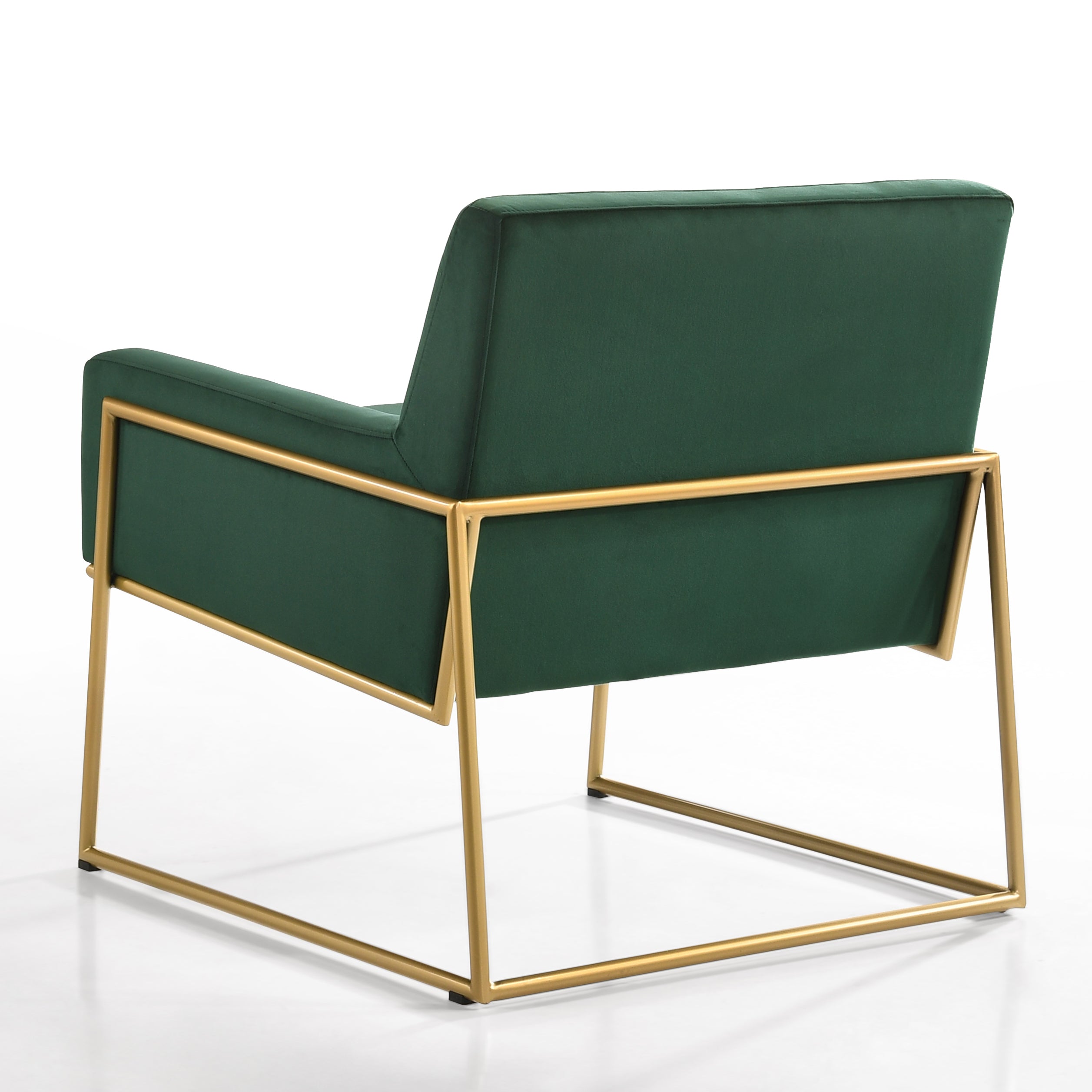 Milano Modern Upholstered Lounge Accent Chair, Green