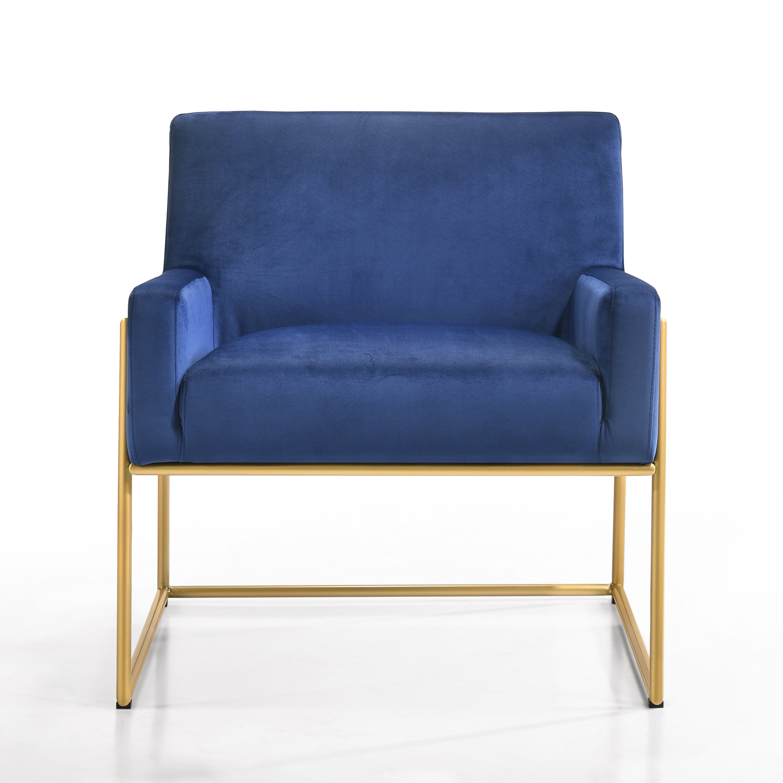 Milano Modern Upholstered Lounge Accent Chair, Blue
