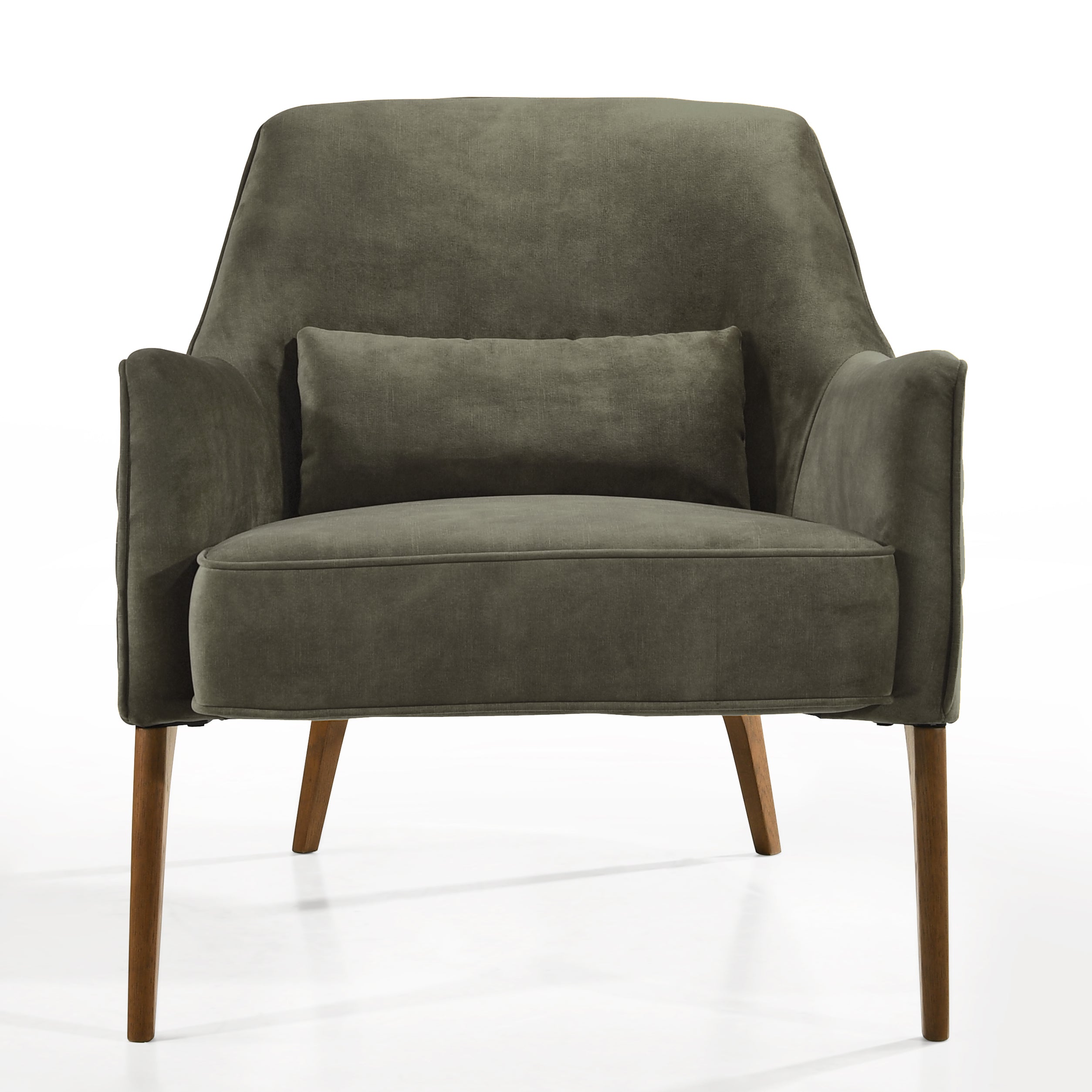 Jane Upholstered Lounge Accent Chair, Moss Green