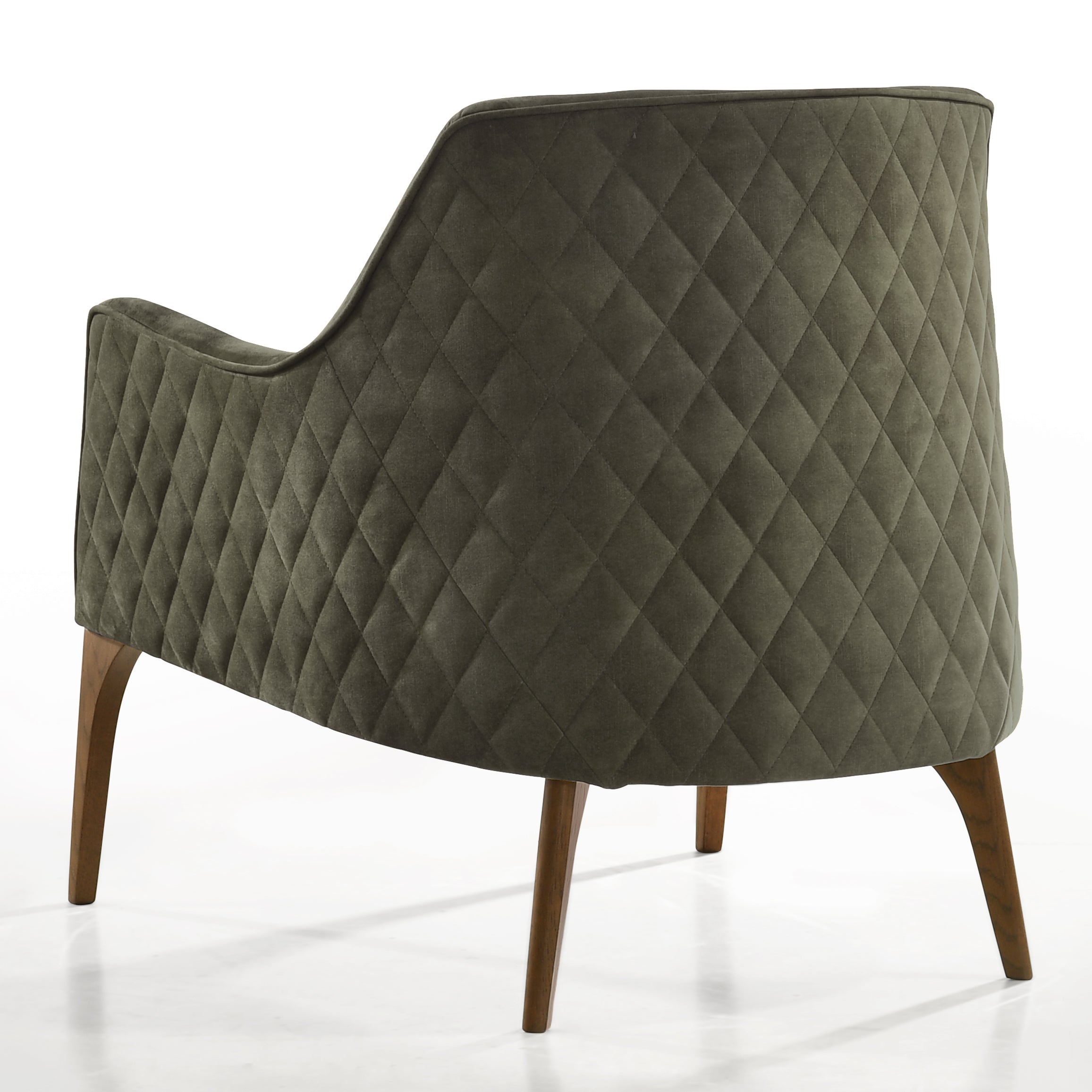 Jane Upholstered Lounge Accent Chair, Moss Green