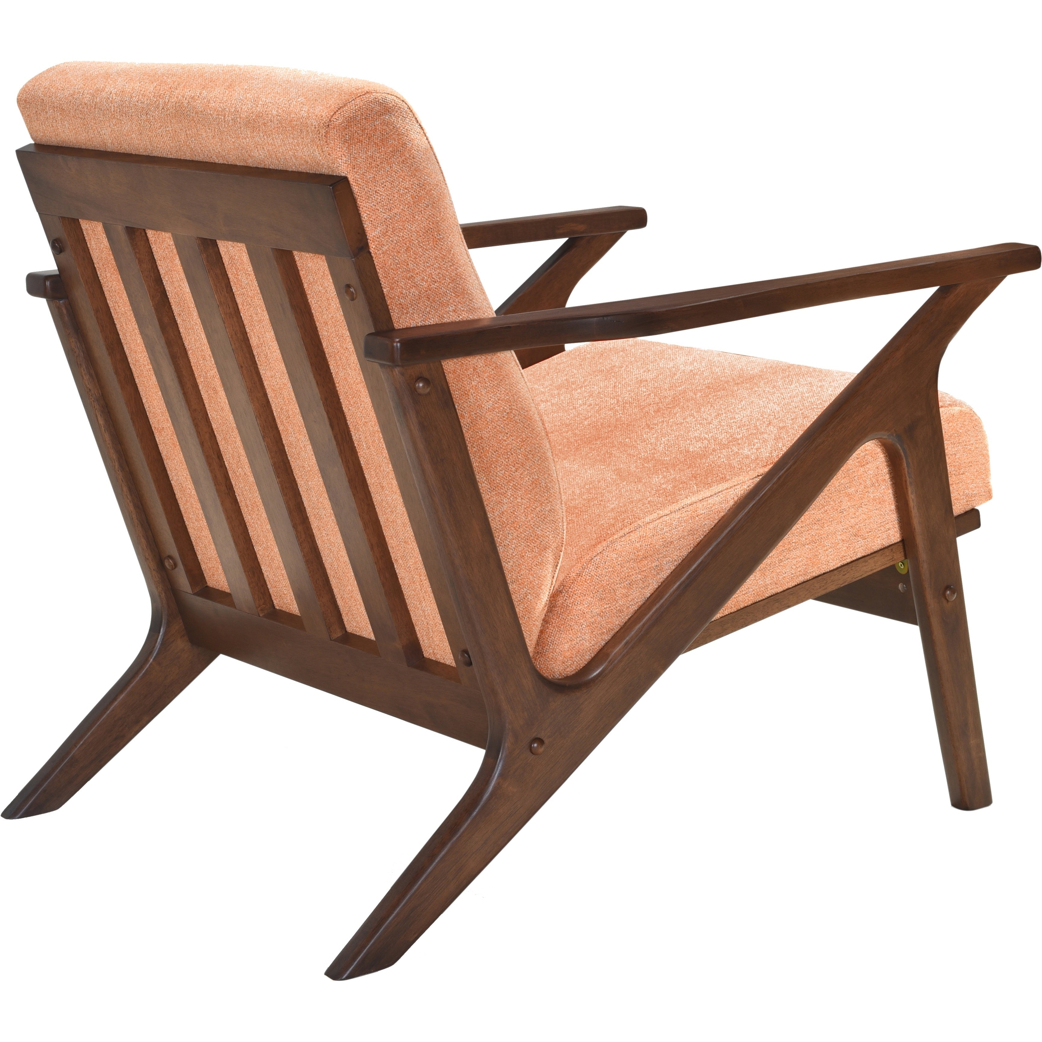 Zola Upholstered Accent Armchair - Orange