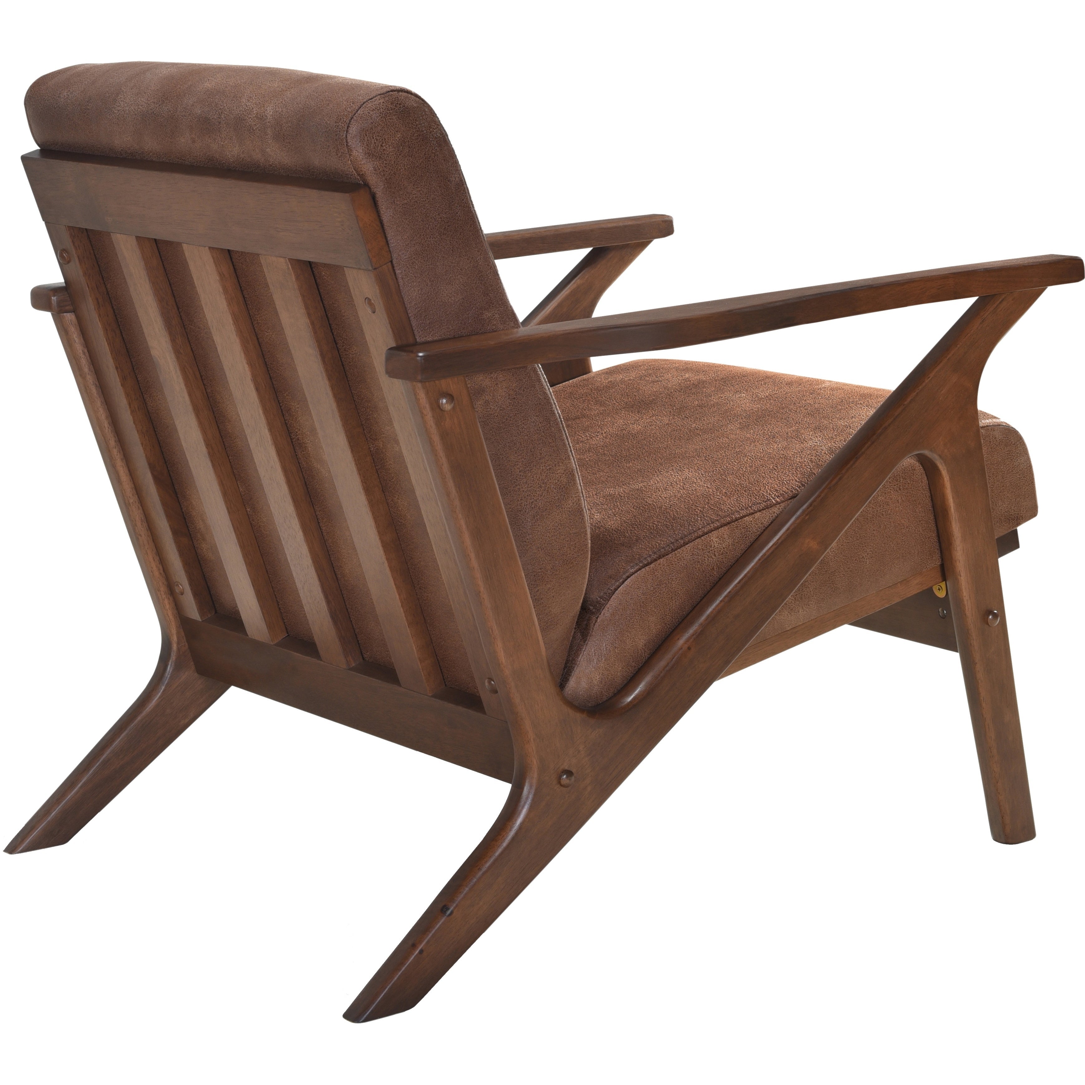 Zola Upholstered Accent Armchair - Mocha