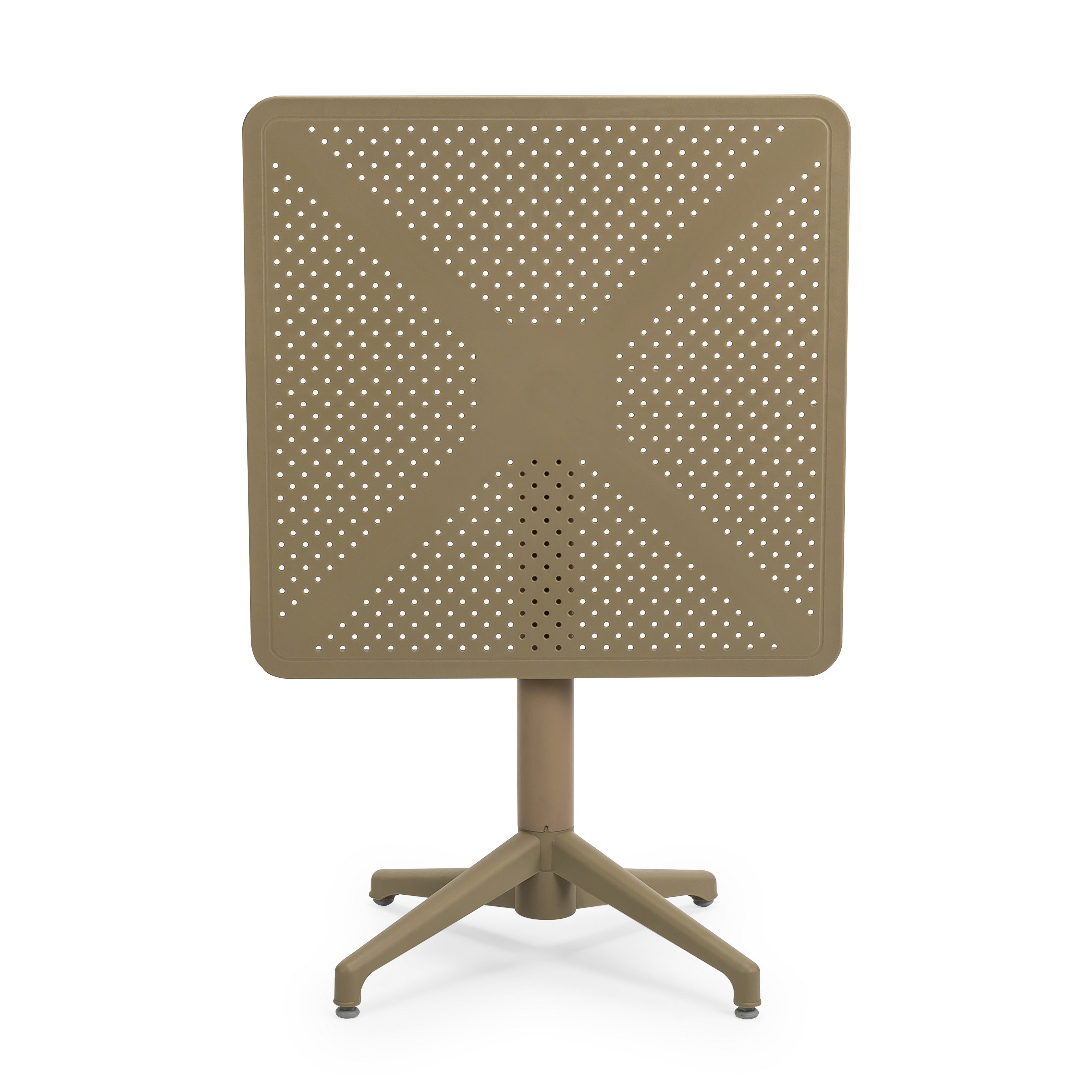 Flip Folding Plastic Outdoor or Indoor Bistro Dining Table, Coffee