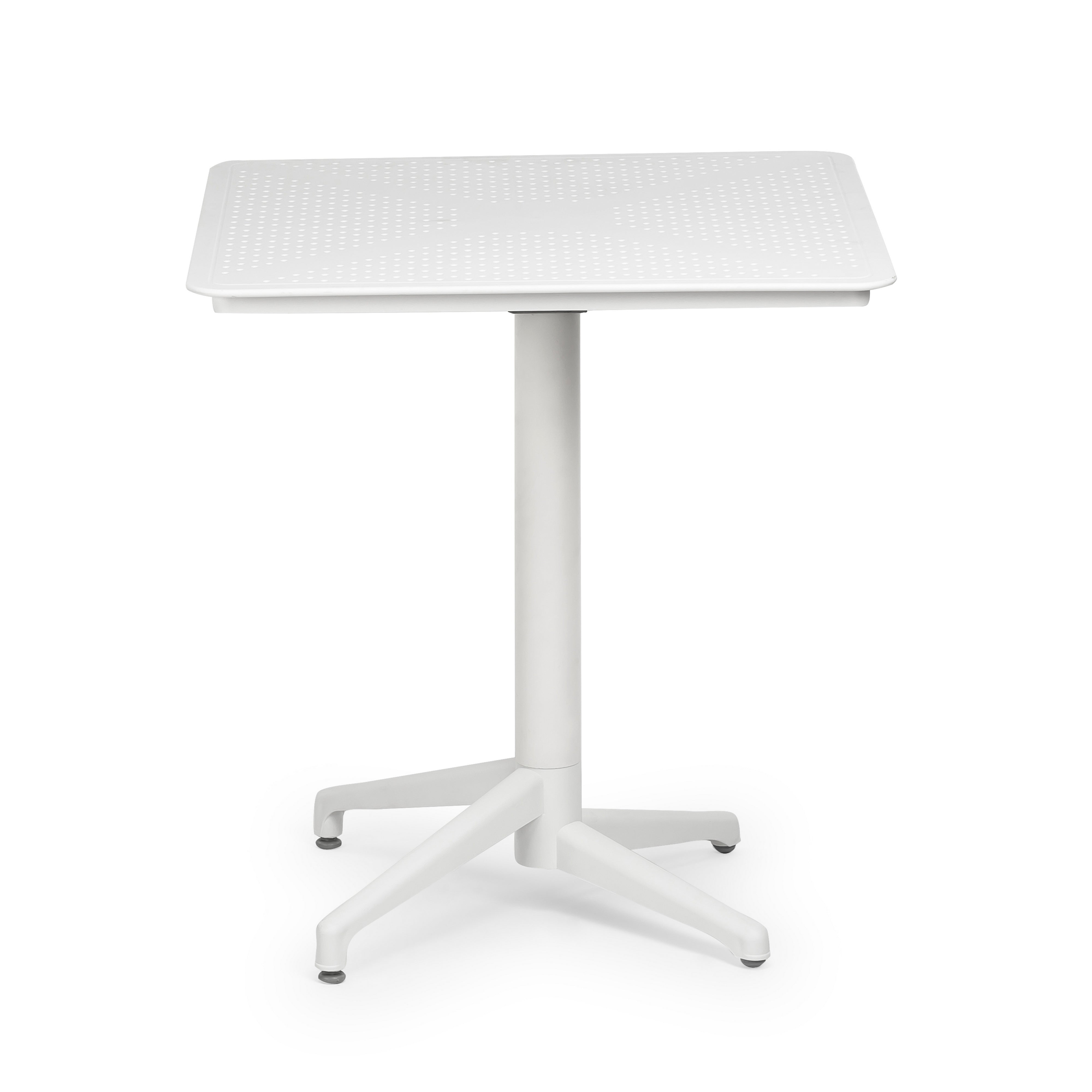 Flip Folding Plastic Outdoor or Indoor Bistro Dining Table, White