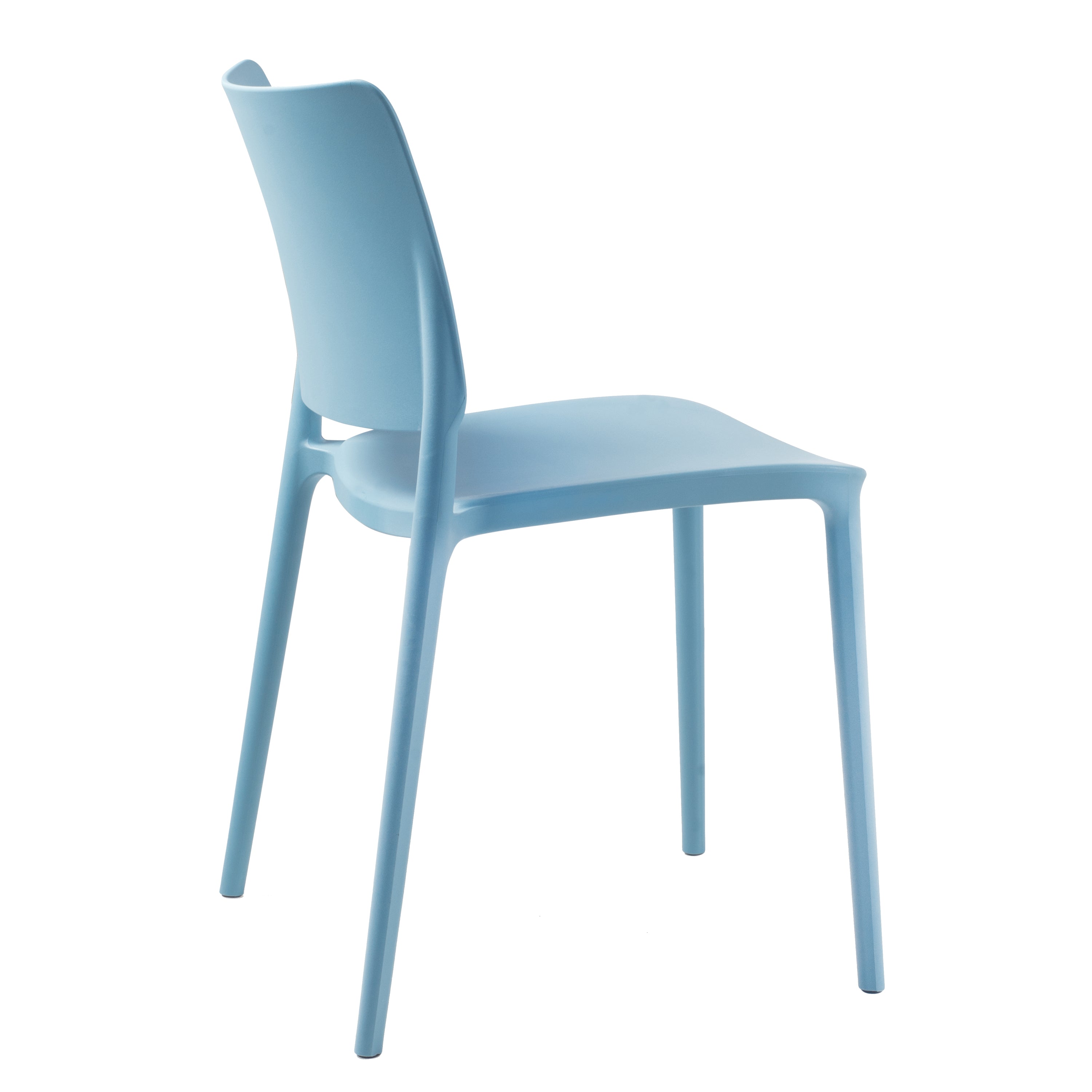 Cleo Patio Dining Chair in Aqua Blue - (Set of 2)