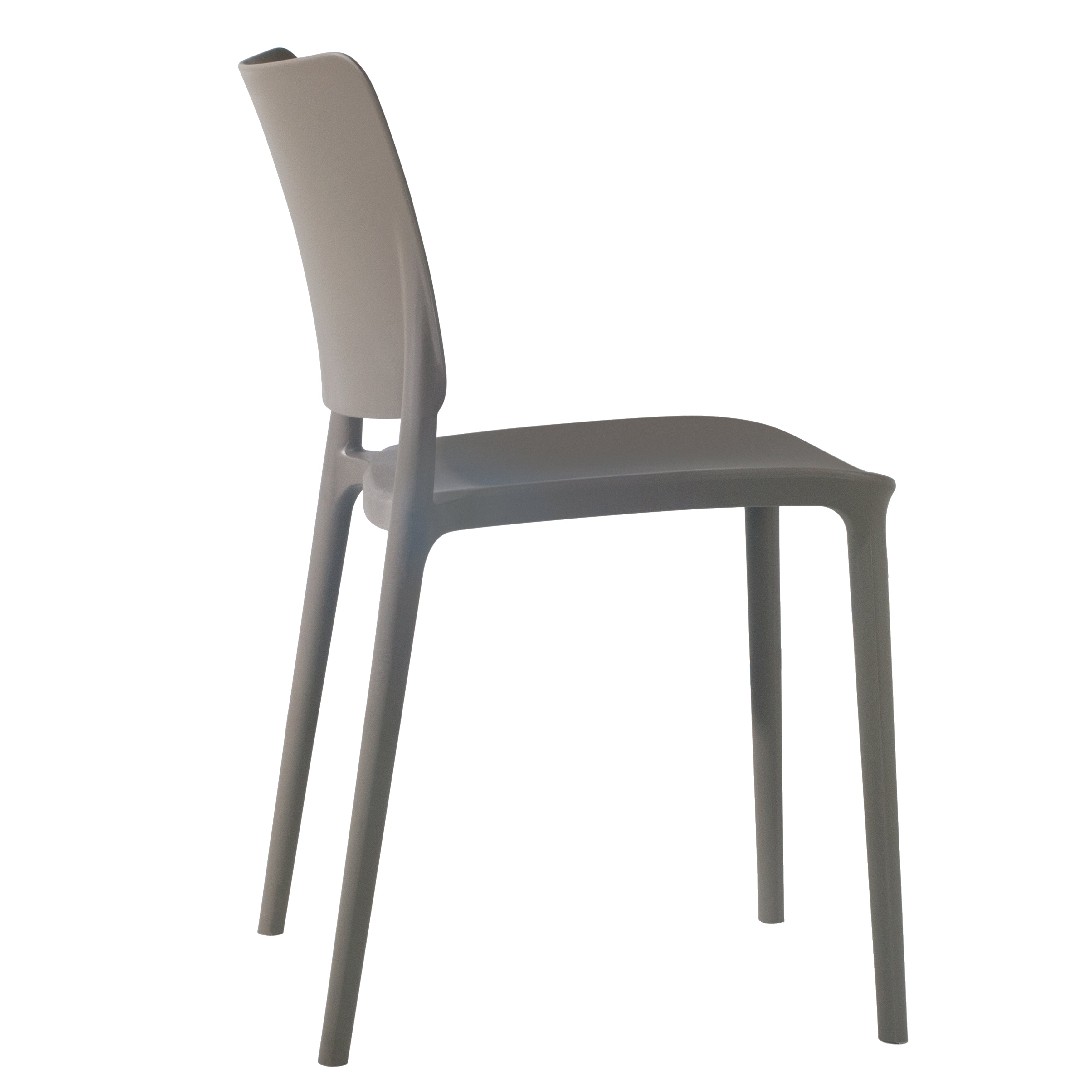Cleo Patio Dining Chair in Taupe - (Set of 2)
