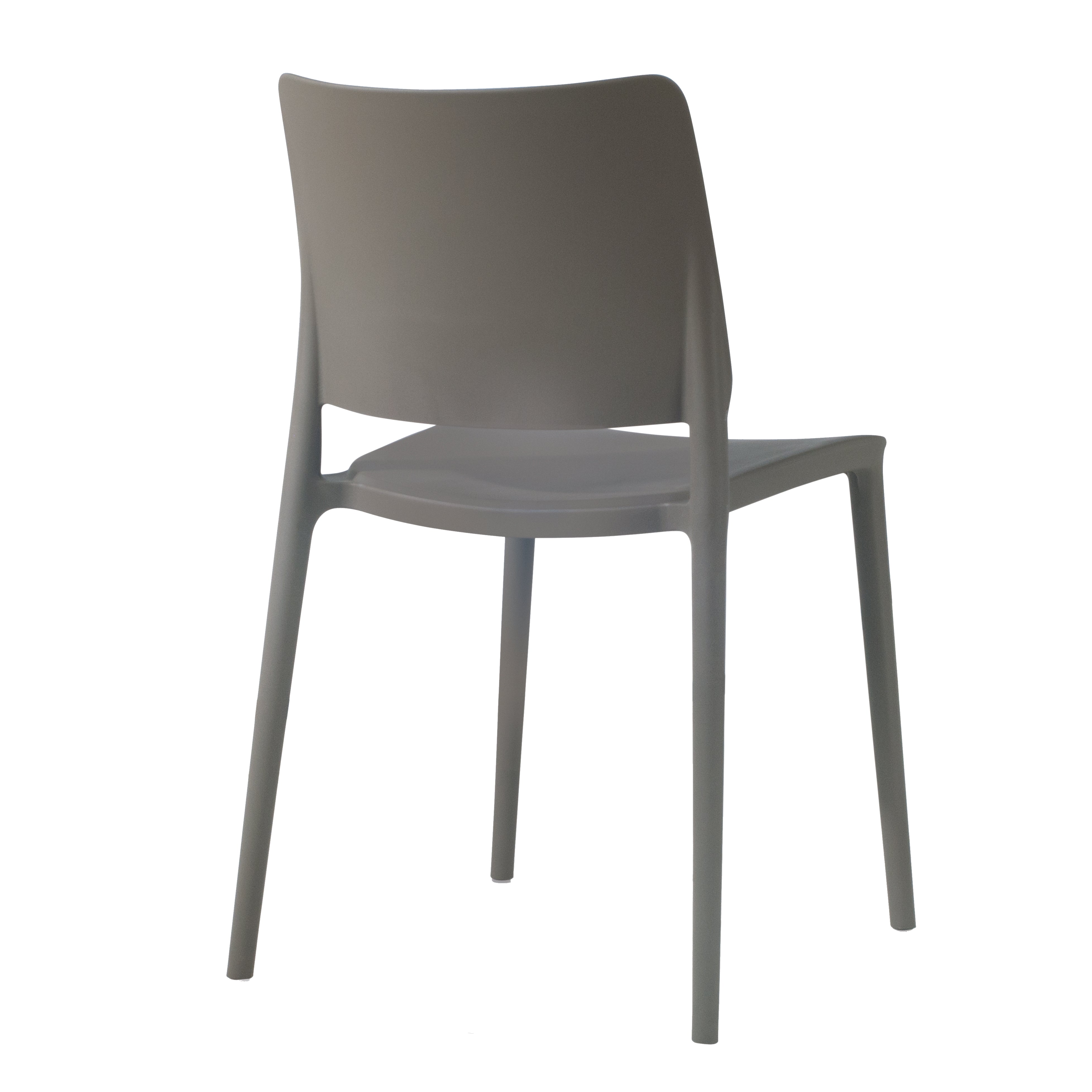 Cleo Patio Dining Chair in Taupe - (Set of 2)