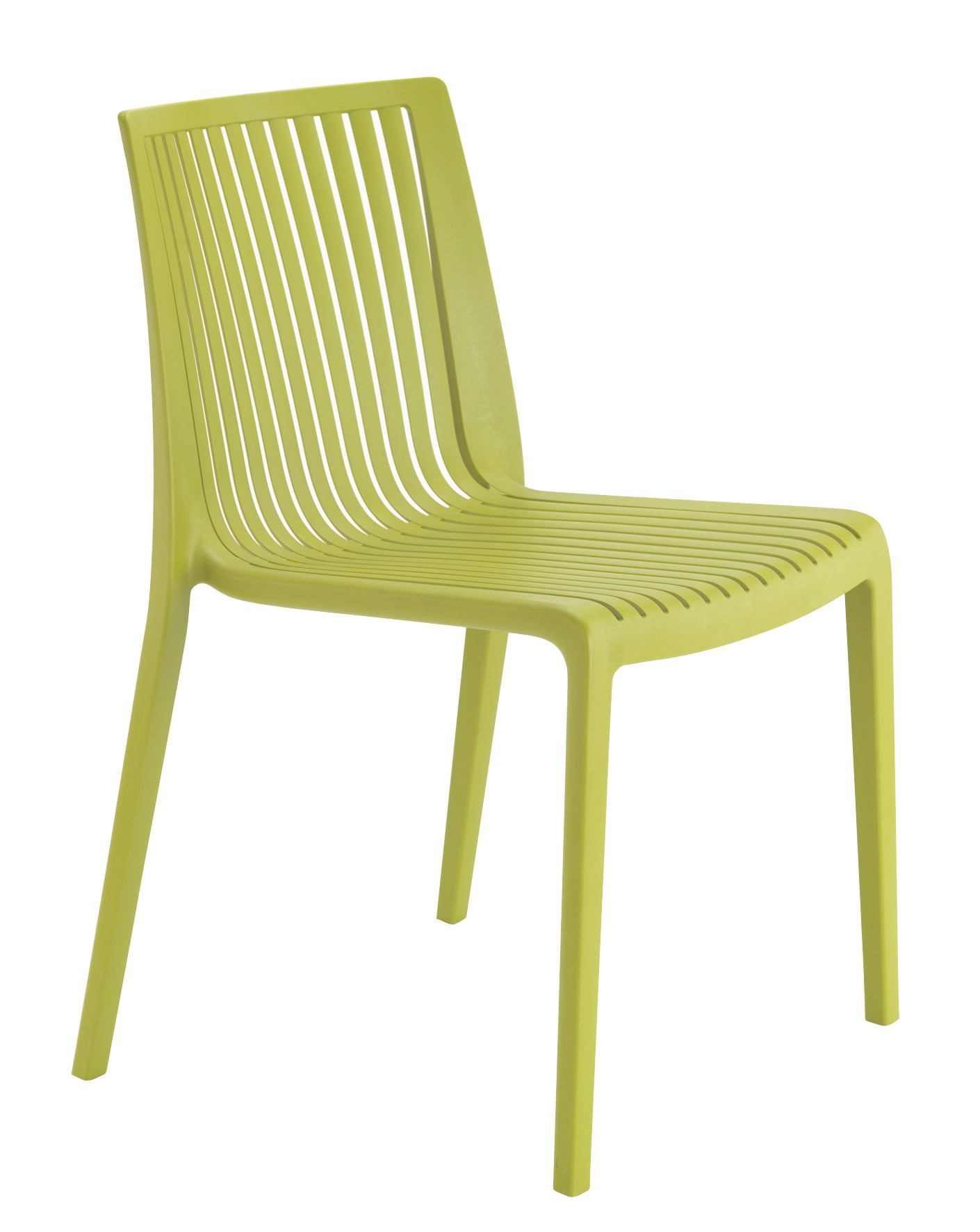 Nox Patio Stackable Dining Chair in Green - (Set of 2)