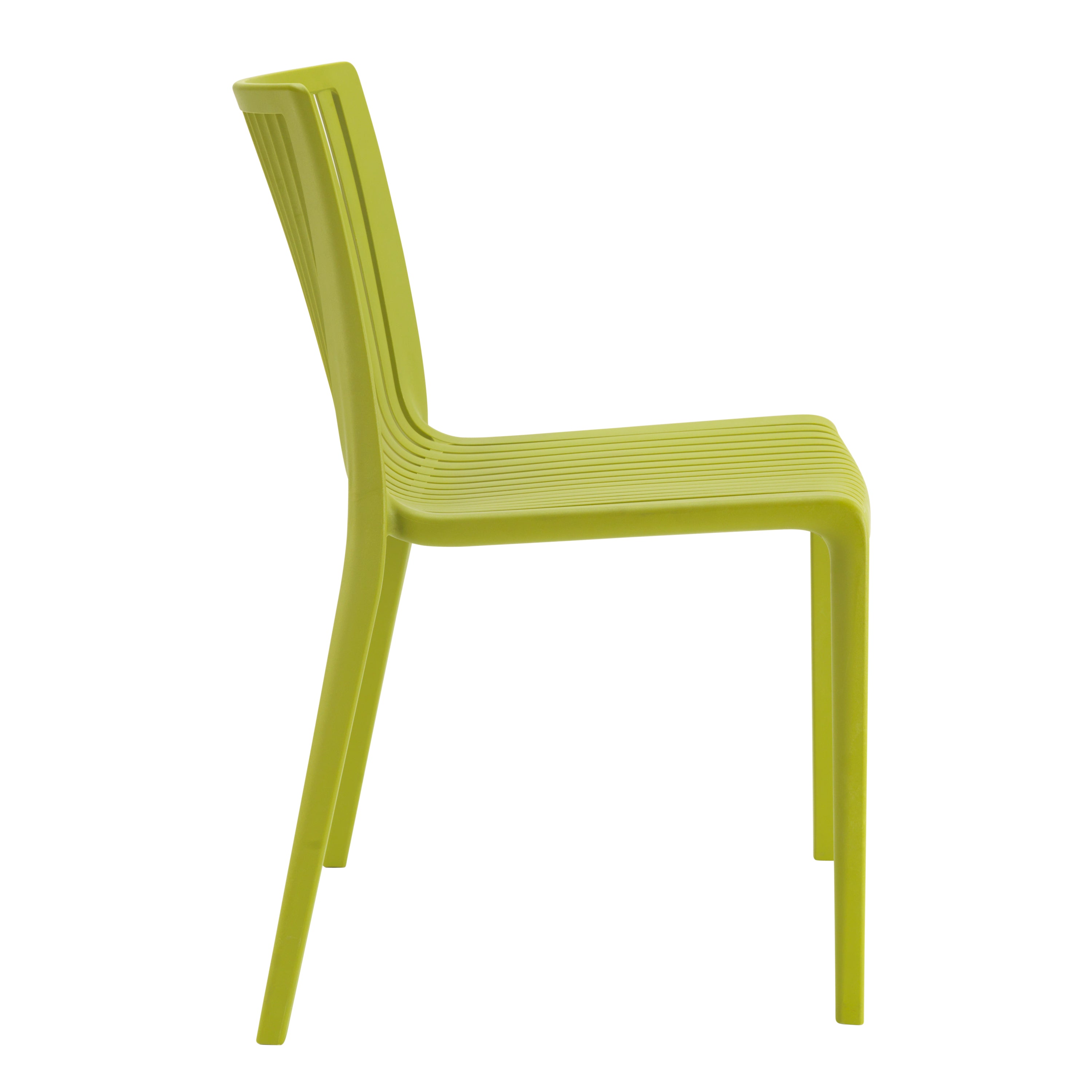 Nox Patio Stackable Dining Chair in Green - (Set of 2)