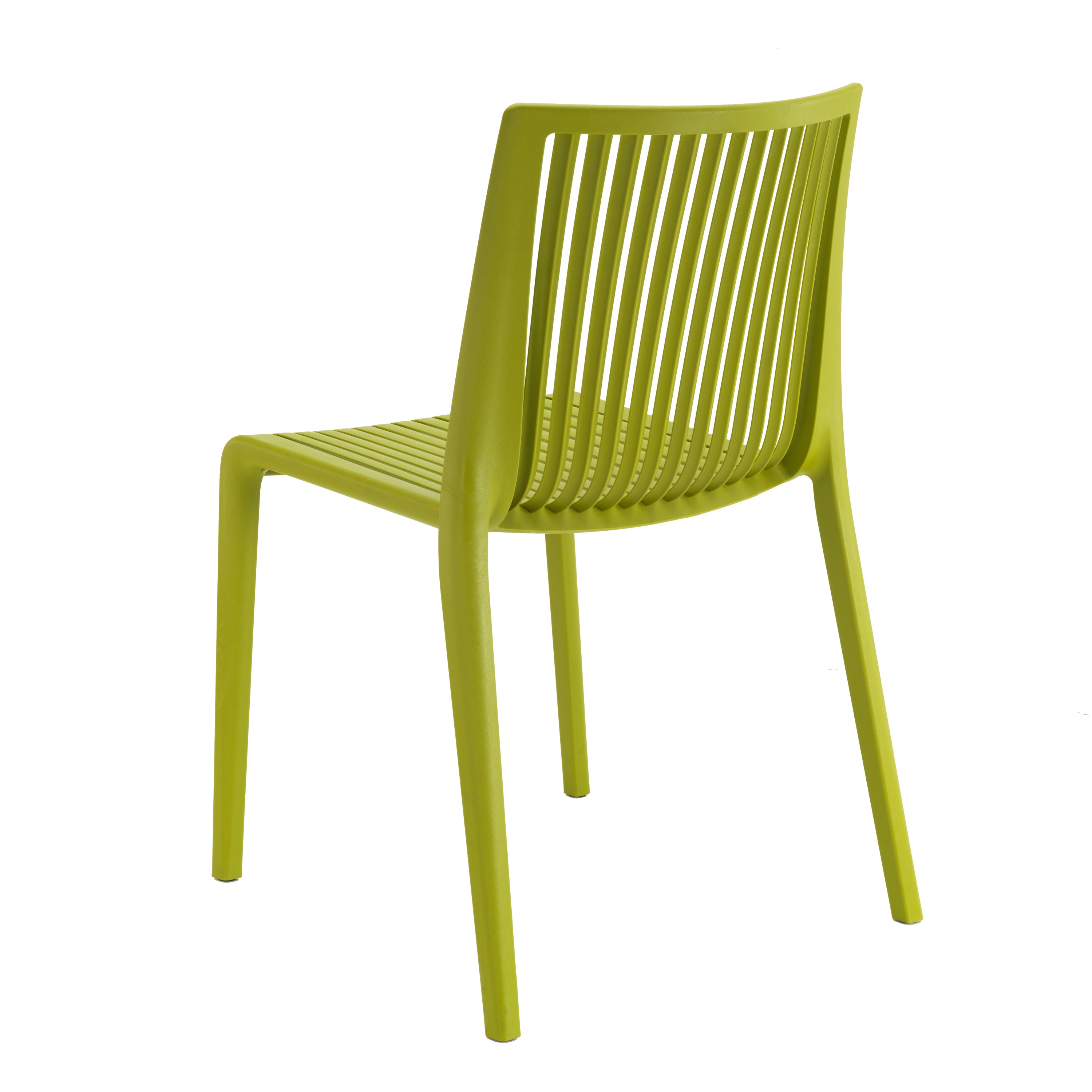Nox Patio Stackable Dining Chair in Green - (Set of 2)